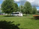 City of Monroe's emergency comm bus with generator and tower